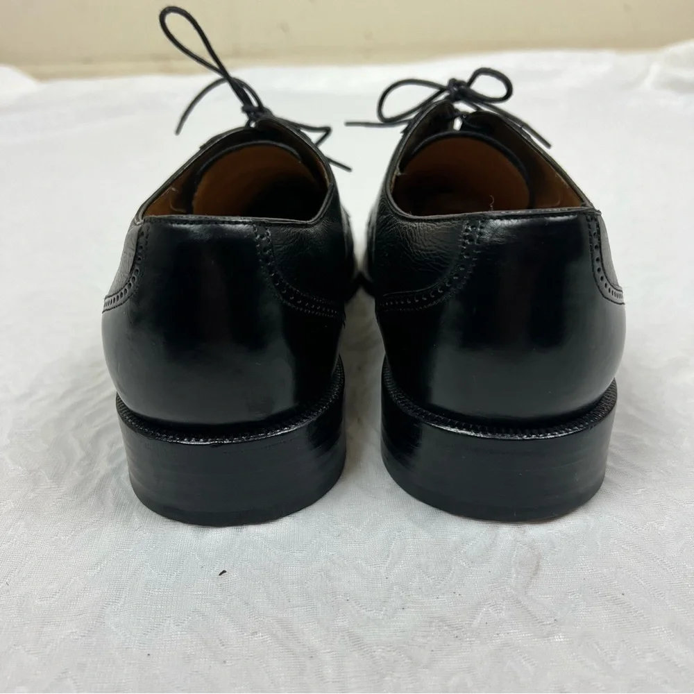 Magnanni Men’s  Black Leather Oxford Dress Shoes Classic Brogue Lace Up